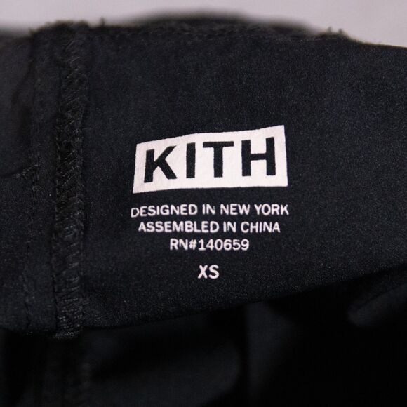 Kith Kalea Nylon Black Slim Fit Jogger Pants Zip Pocket Women's XS Athleisure - Picture 6 of 8